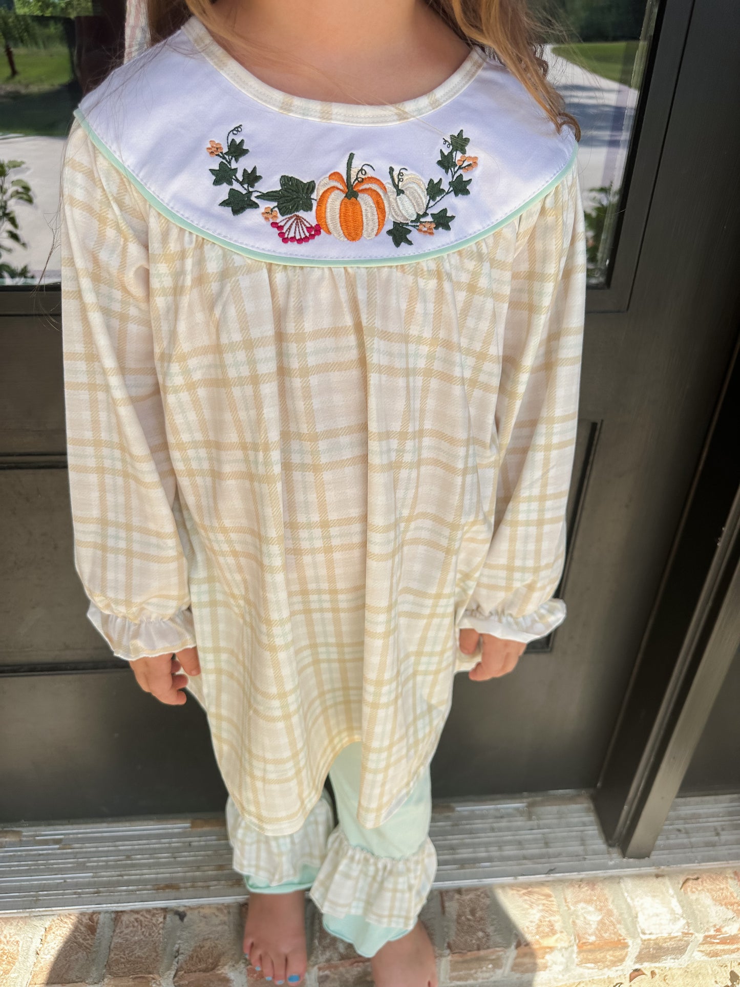 PUMPKIN RUFFLE PANT SET
