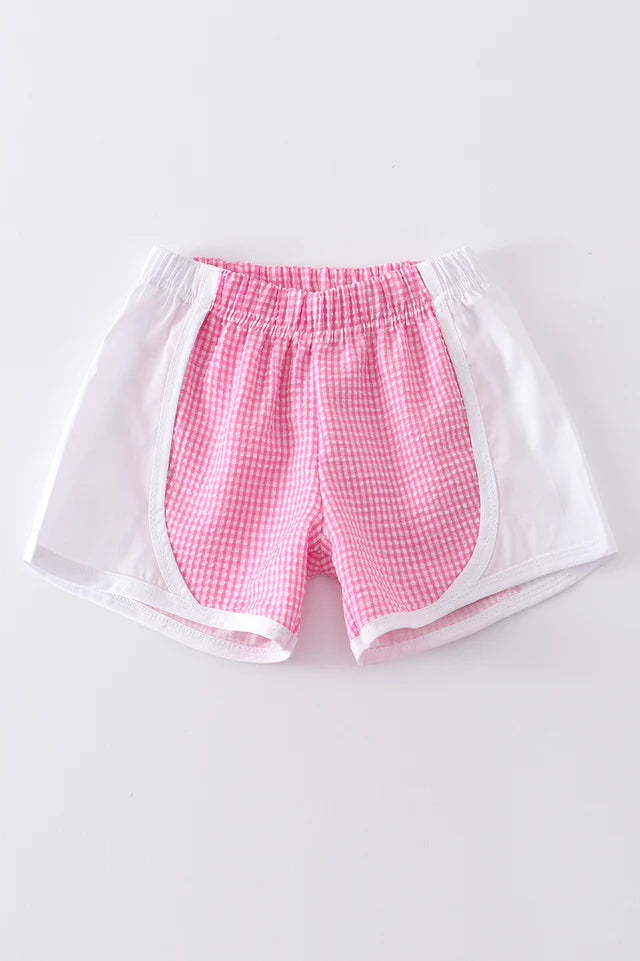 BUBBLEGUM SEERSUCKER GIRL SHORTS