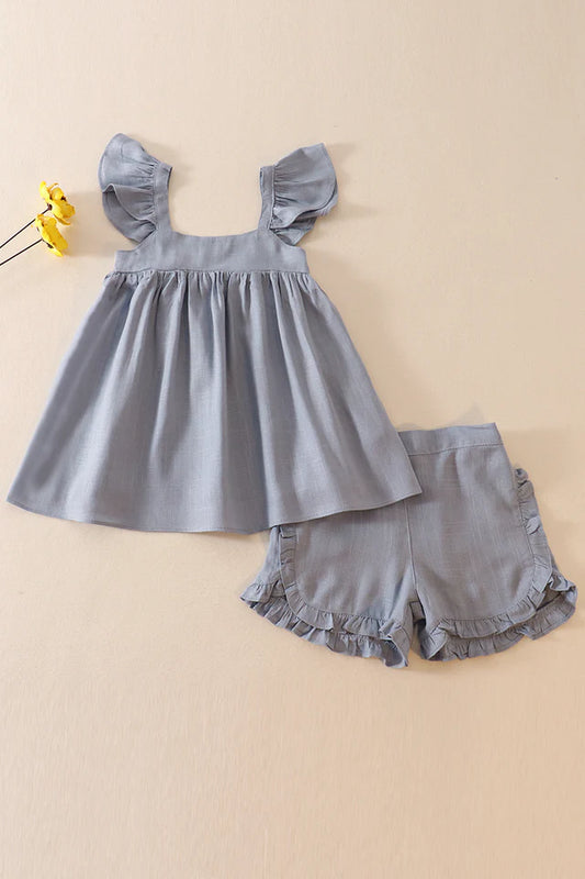 BLUE LINEN SET