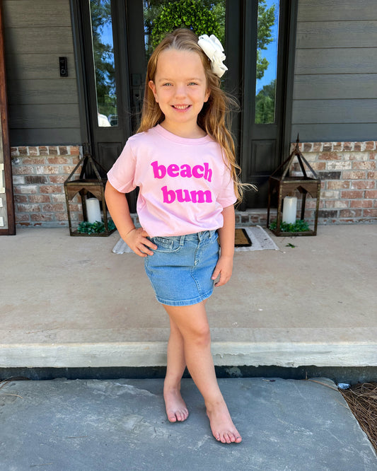 BEACH BUM PINK TEE